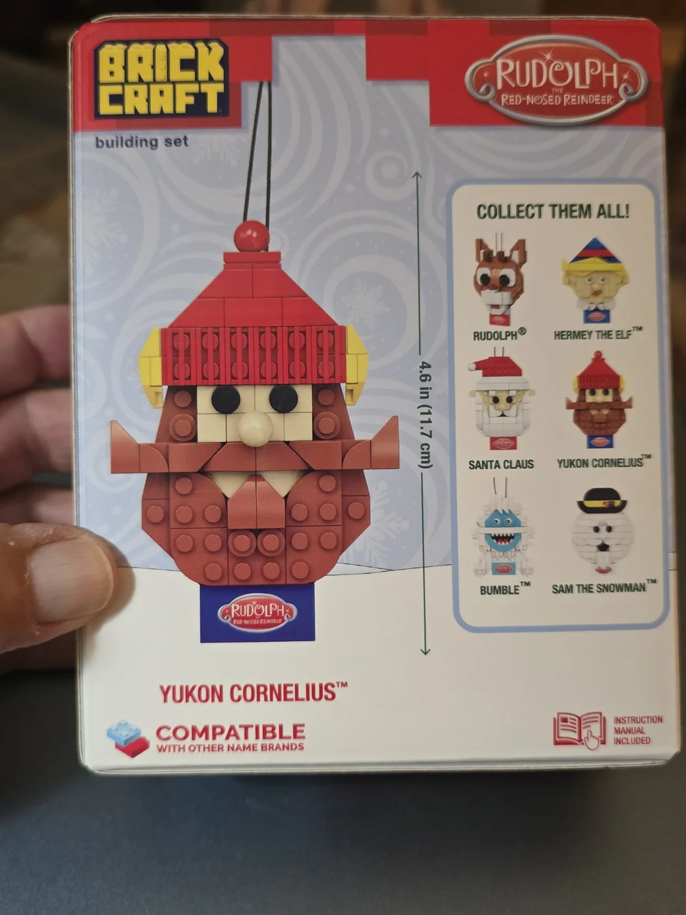 Brickcraft Rudolph Yukon Cornelius Ornament Brick Building Kit NIB
